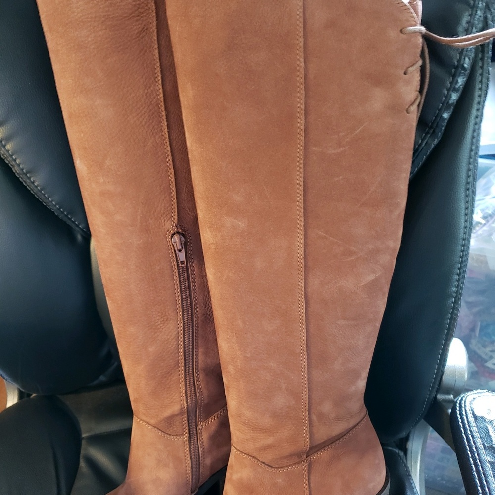 NWOT LUCKY BRAND HIGH BOOTS - FREE GIFT WITH PURCH